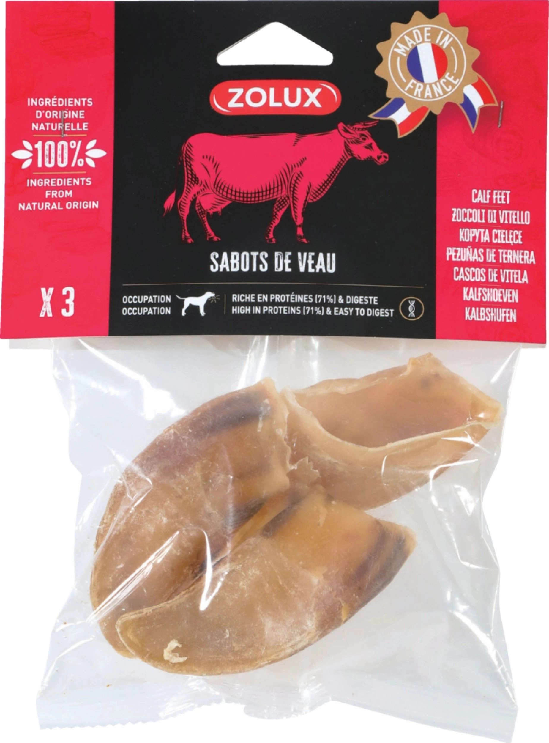 ZOLUX Calf hooves - chew for
