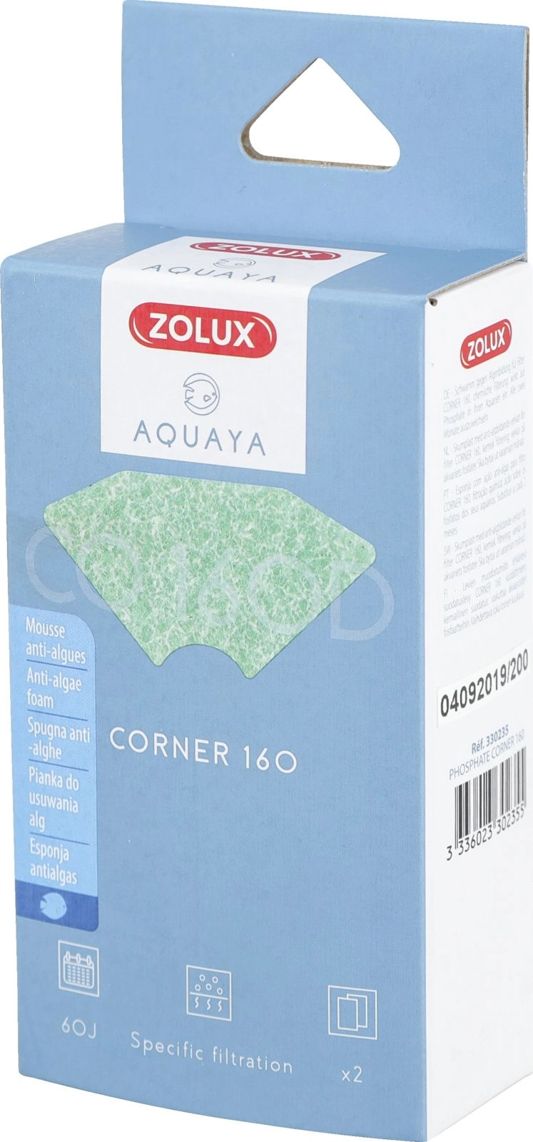 Zolux AQUAYA Phosphate Corner 160 cartridge
