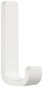Zone Single wall hook Rim White