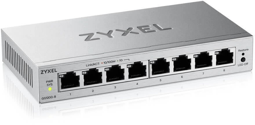 ZYXEL POWER OVER ETHERNET SWITCHES GS1200-8V3