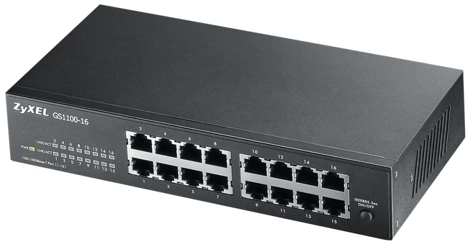 Zyxel GS1100-16 16-Port Gigabit Unmanaged Switch