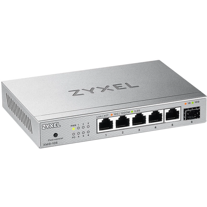 Zyxel XMG-105  Switch silver XMG-105-ZZ0101F XMG-105-ZZ0101F01F