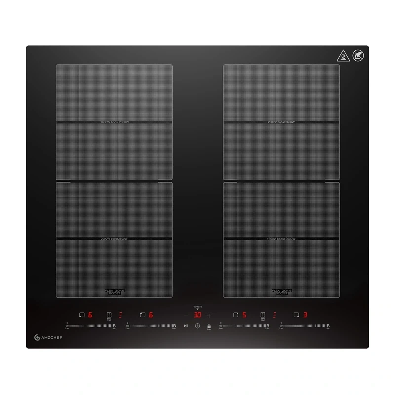 AMZCHEF CE-FS-I74S-FFDD10 induction hob 4 fields