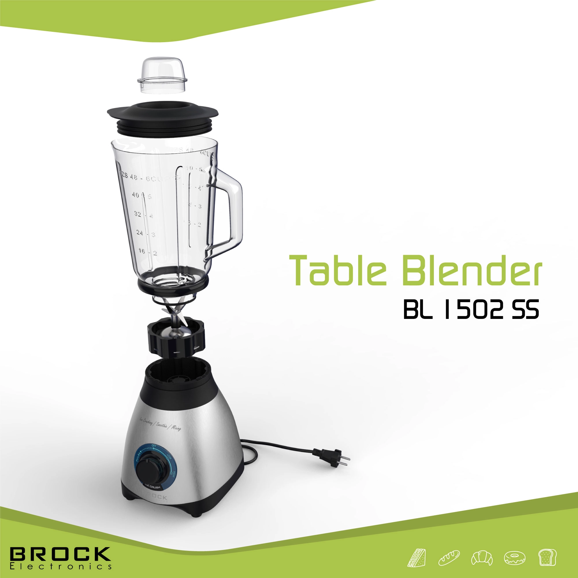 Brock BL 1502 SS Hand Mixer