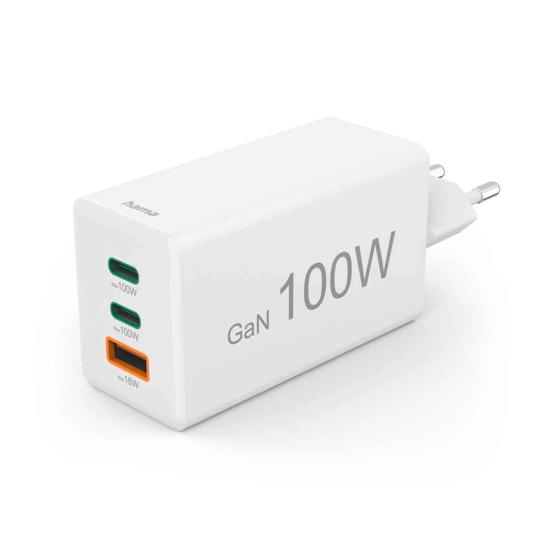 Hama 100W GaN 2xUSB-C 1xUSB-A PD