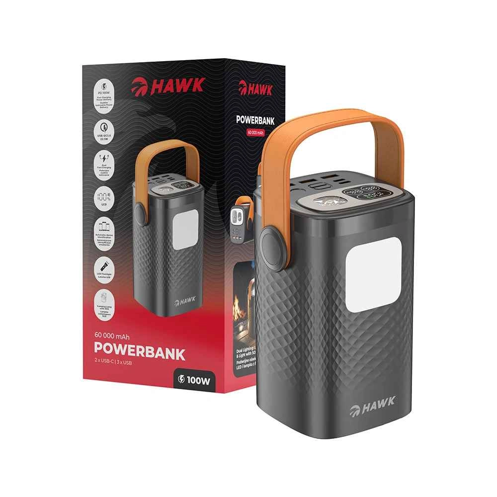 Hawk HW-PB60000 Powerbank 60000mAh Black (