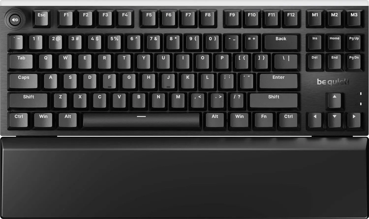 be quiet! Light Mount TKL US - Silent Tactile tastatūra Speļu USB QWERTY Amerikāņu angļu valoda Melns