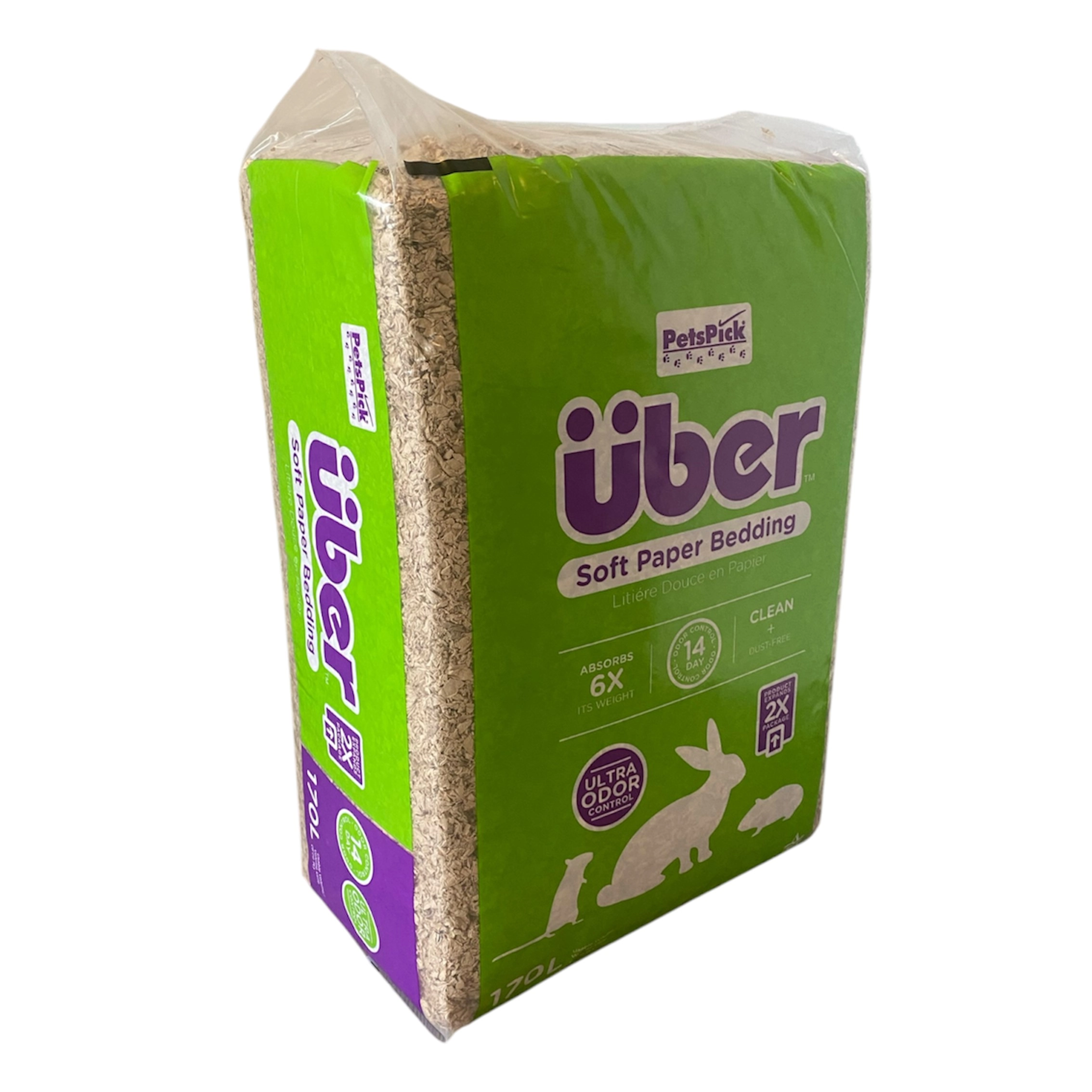 Über - Soft Paper Bedding 170l
