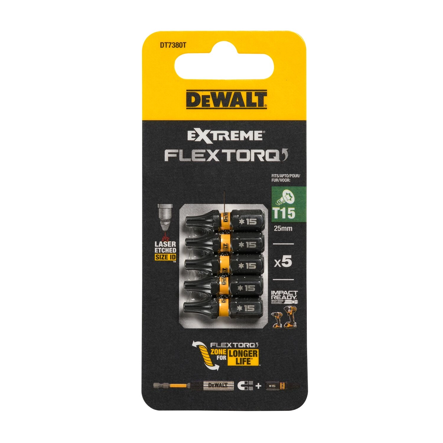 DEWALT IMPACT BIT T15x25 5 pcs