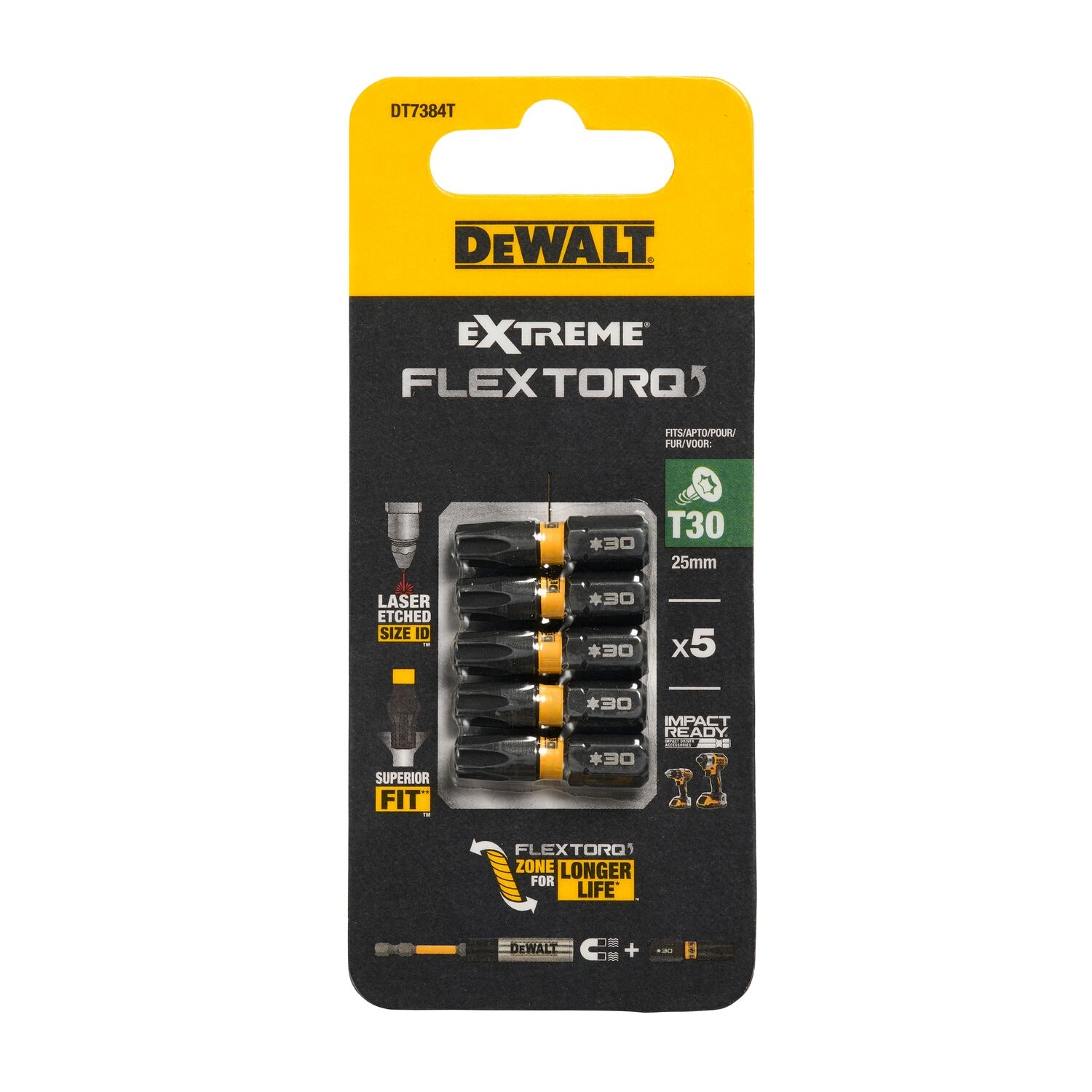FLEXTORQ T30 screwdriver bits 25 mm