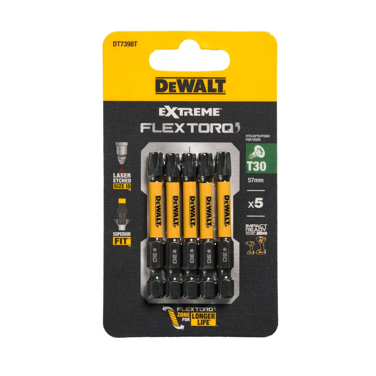 Dewalt Impact screwdriver bits T30x50 mm