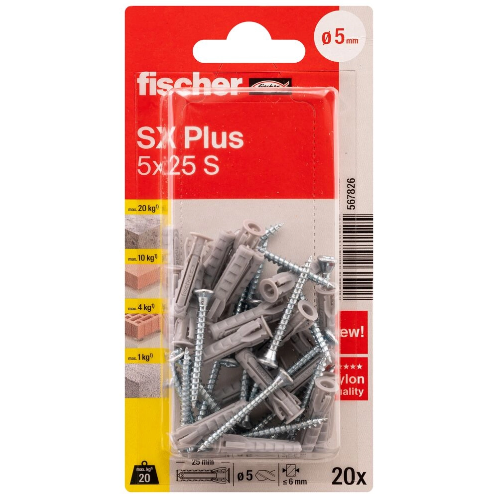 FISCHER paplašināšanas kontaktdakša SX Plus S