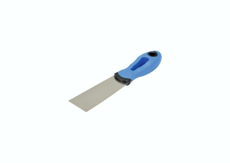 Stainless steel spatula with two-compressors. 80mm