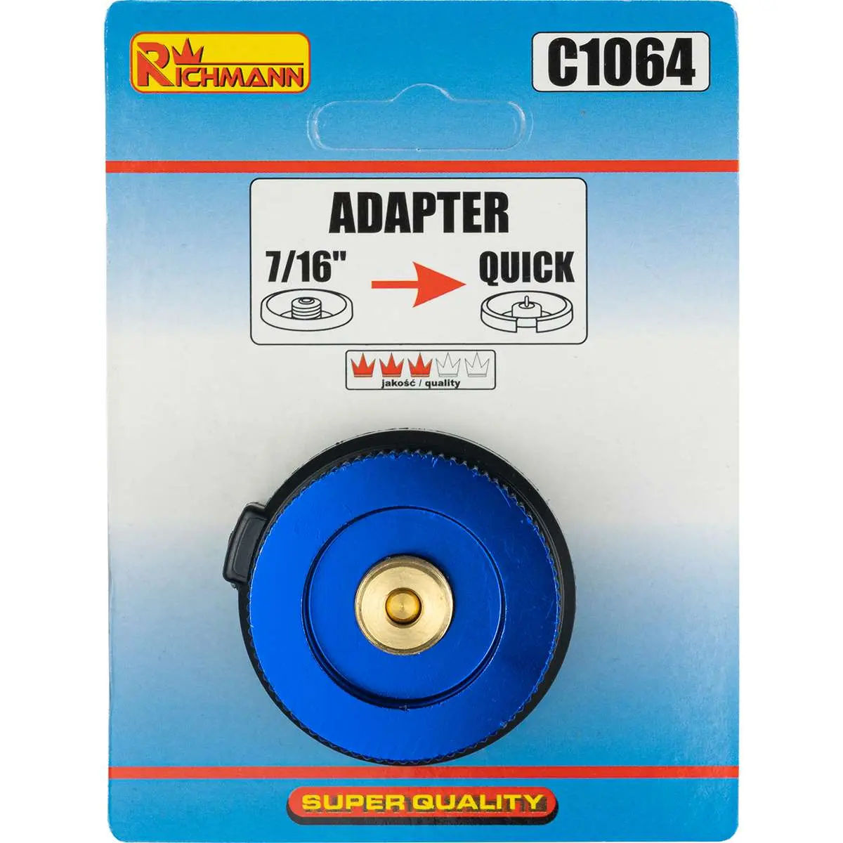 Adapter for EN417 gas cylinder to
