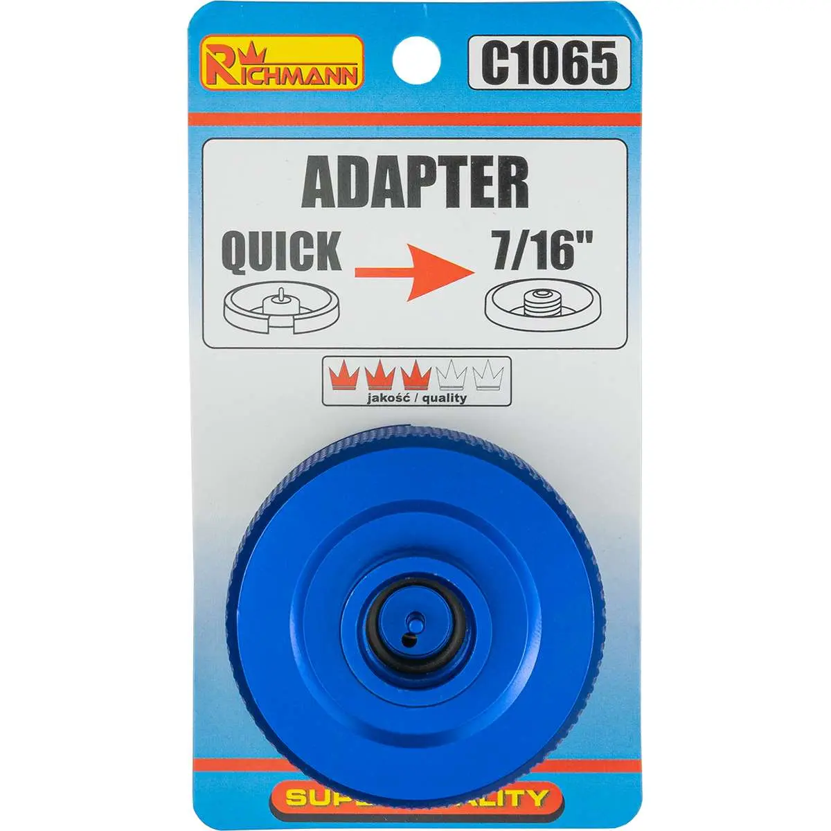 Adapter 7/16 for gas cylinder EN417