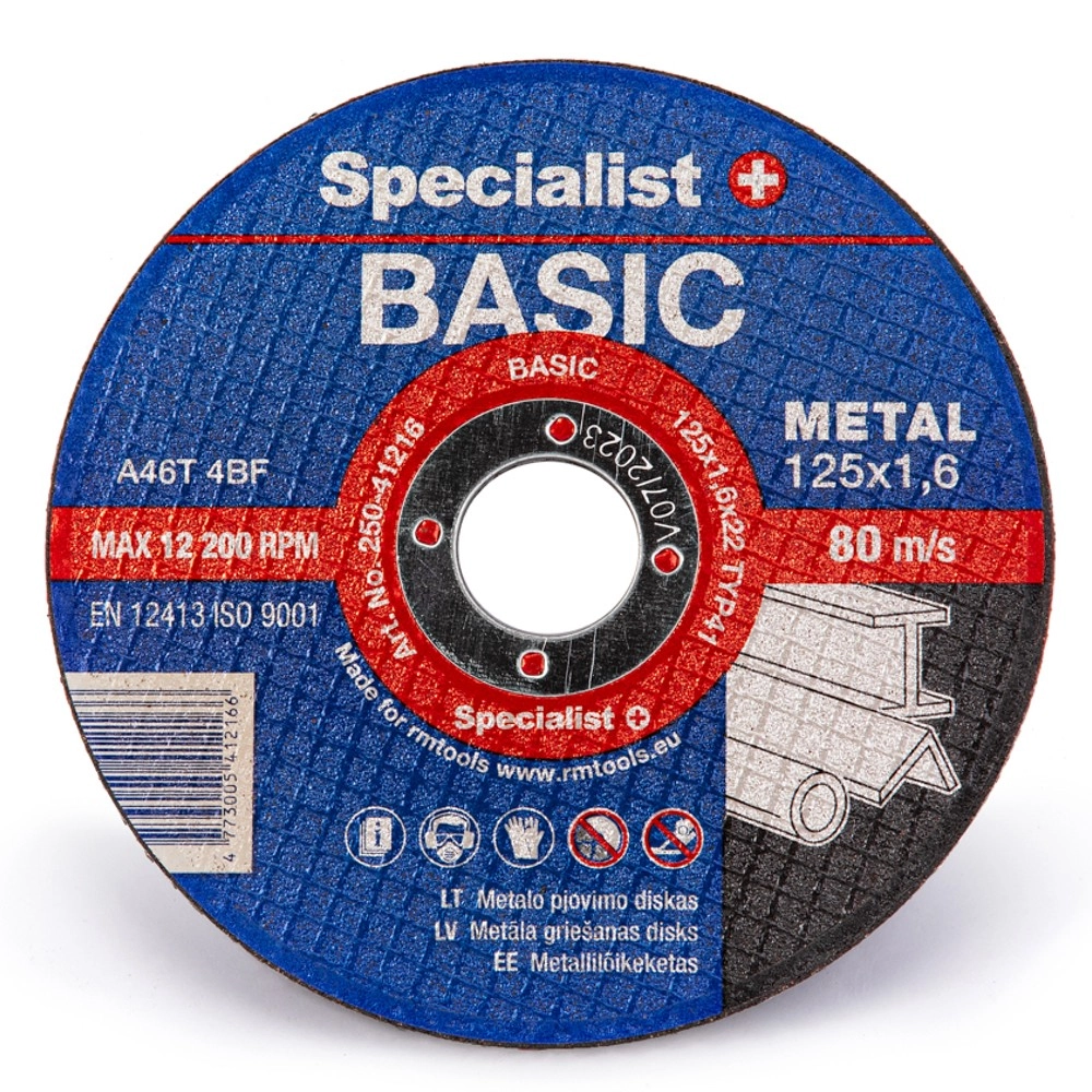SPECIALIST+ bASIC metal cutting disc 125