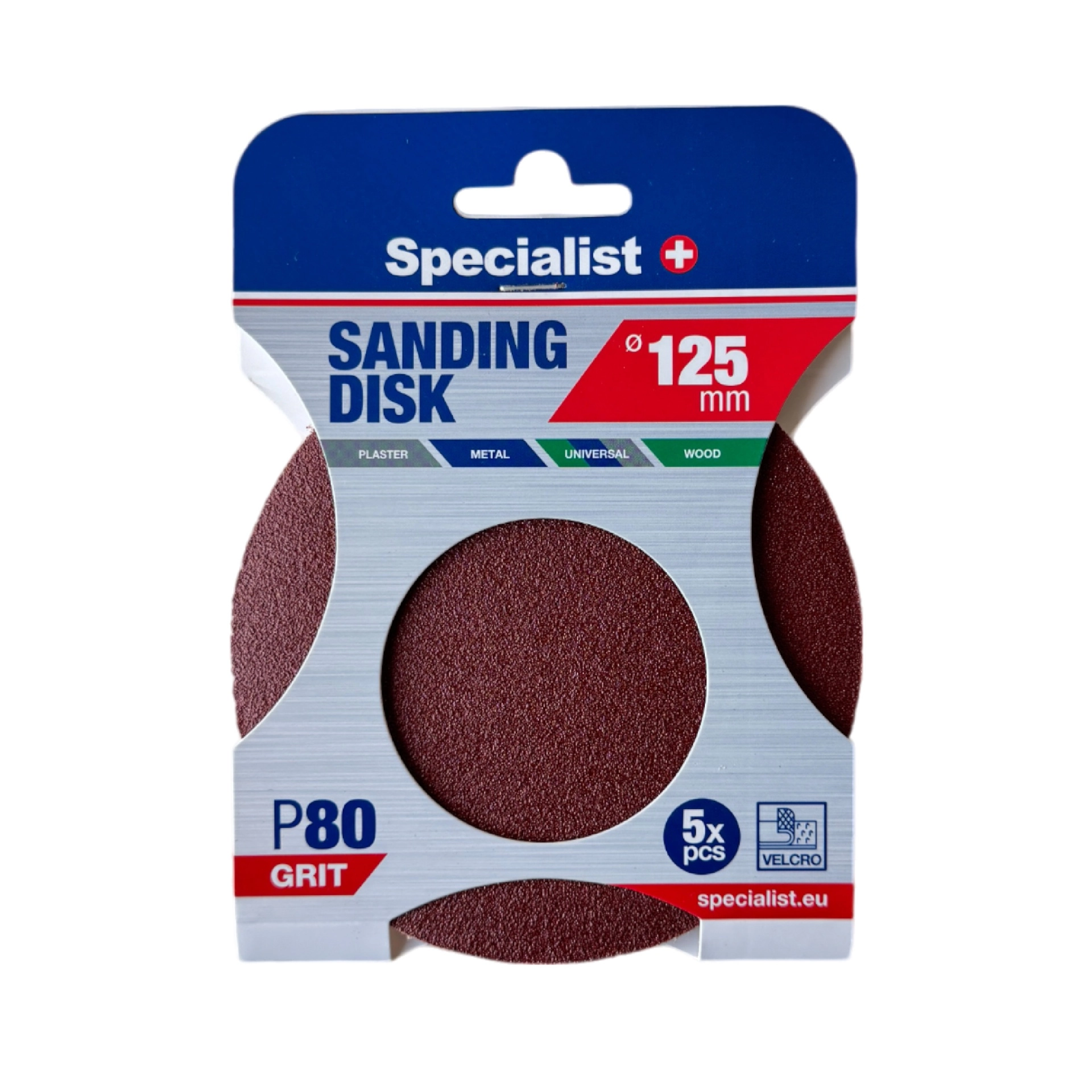 SPECIALIST+ sandpaper P80 125 mm 5