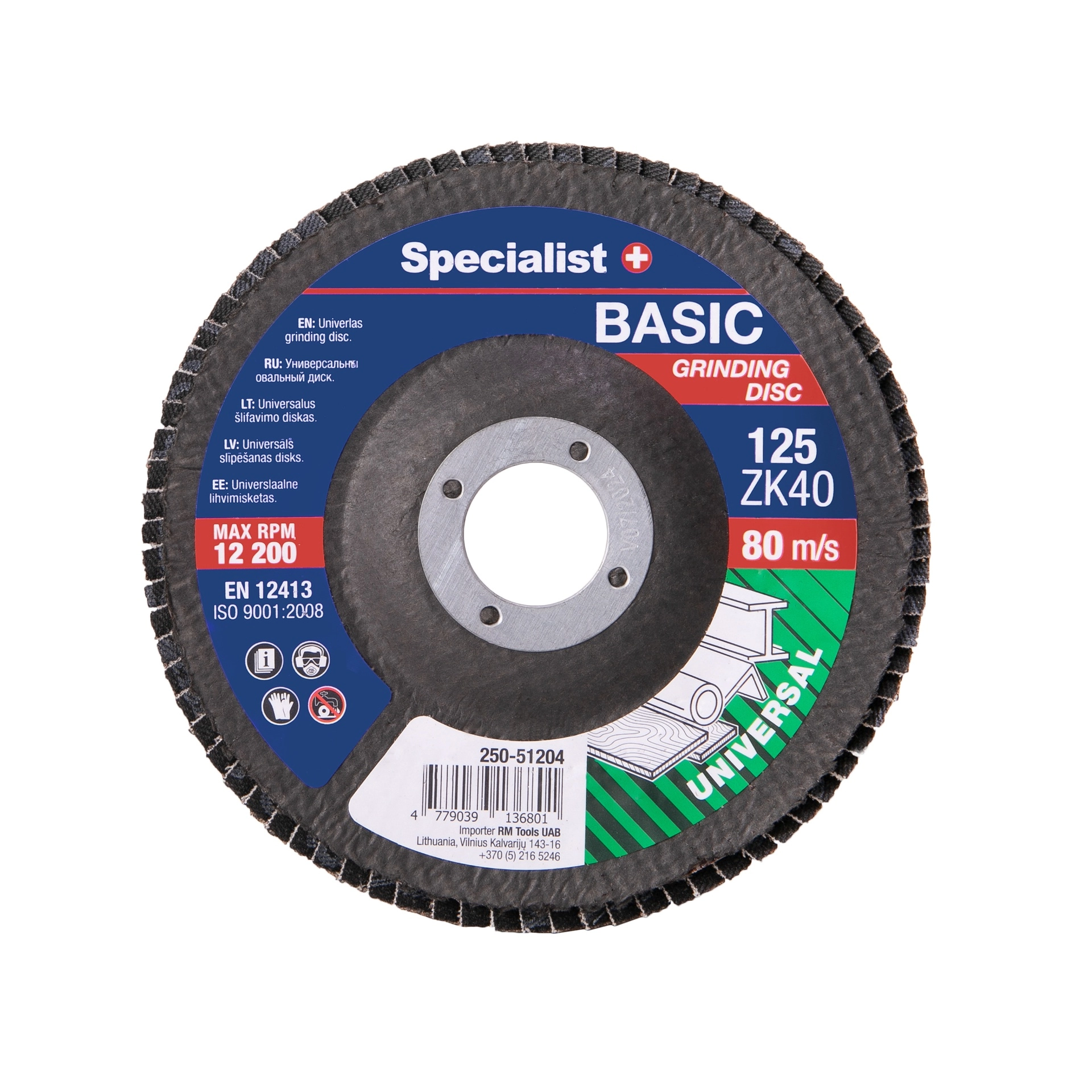 SPECIALIST+ fan grinding disc BASIC ZK40