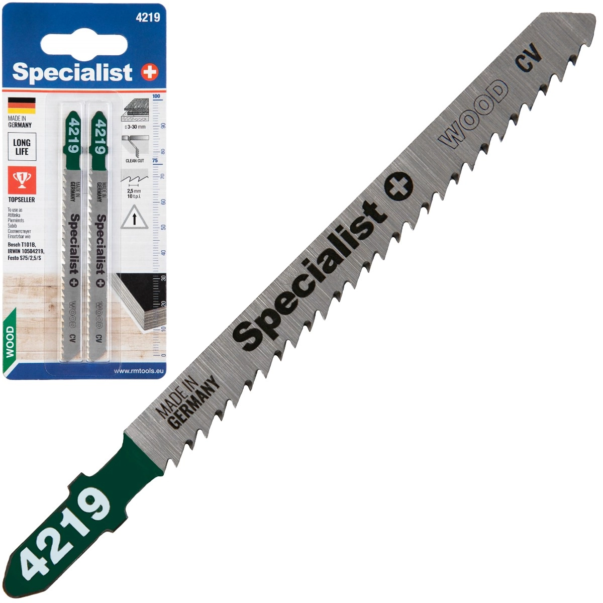 SPECIALIST+ figure saw blade 4219 (T101B)