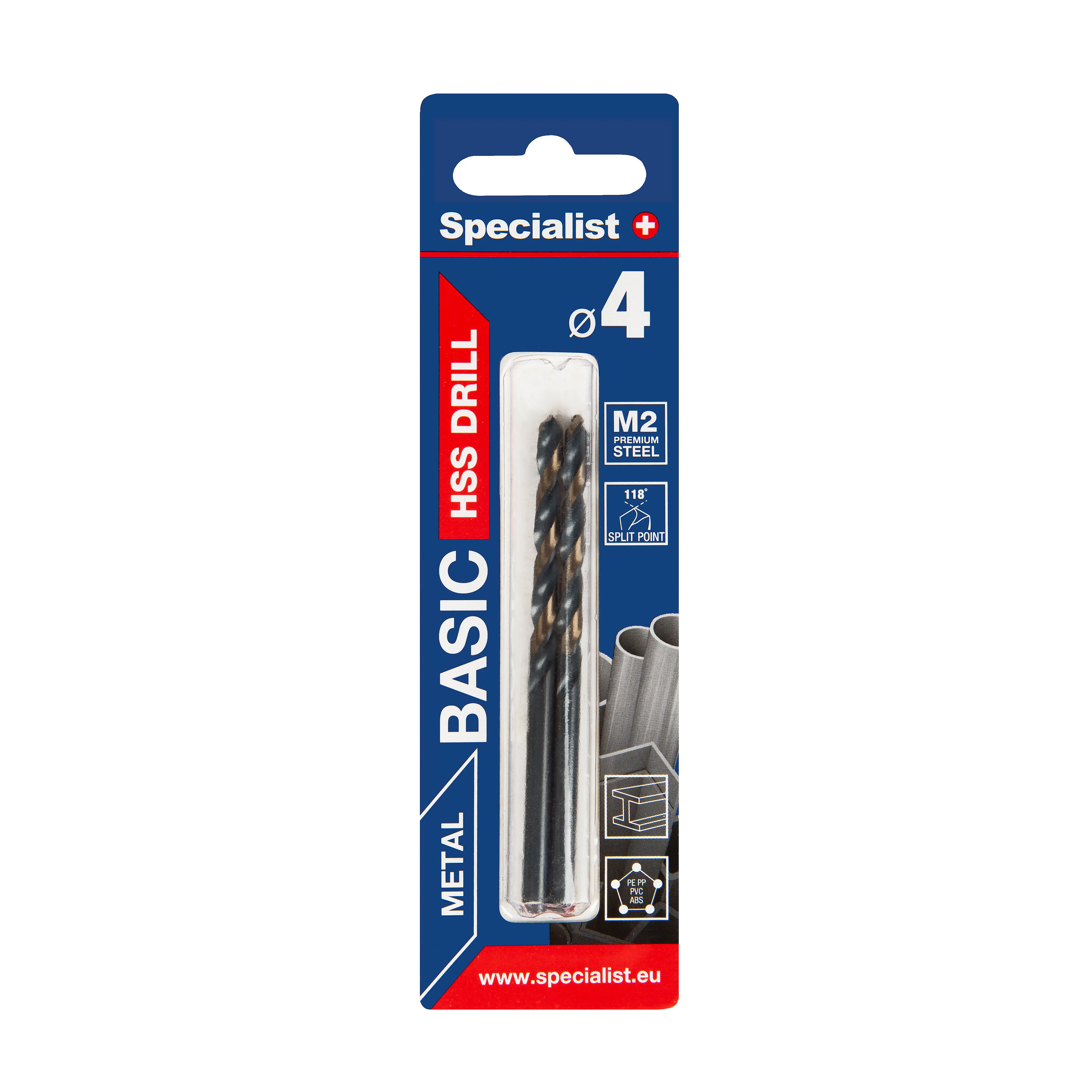 SPECIALIST+ pREMIUM metal drill 4 mm