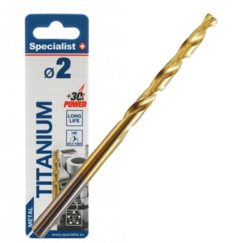 SPECIALIST+ metal drill TITAN 2 mm