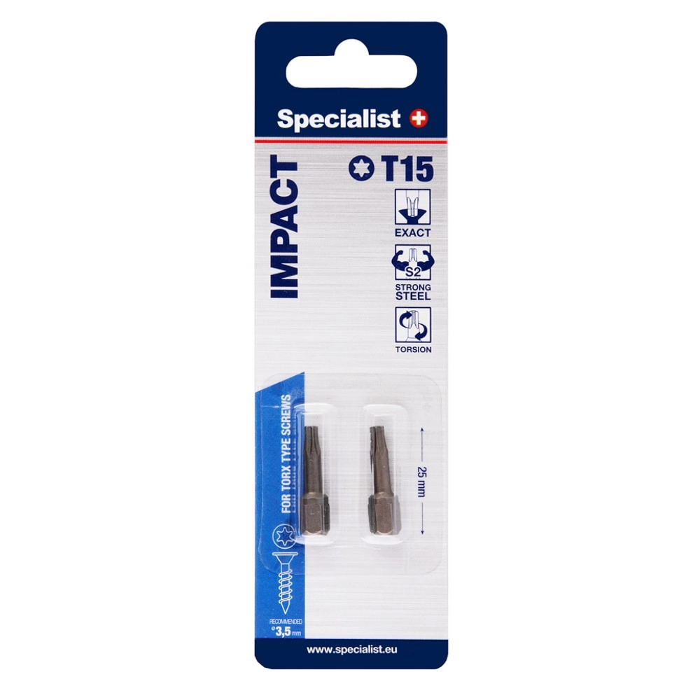SPECIALIST+ screw cap T15 2 pcs