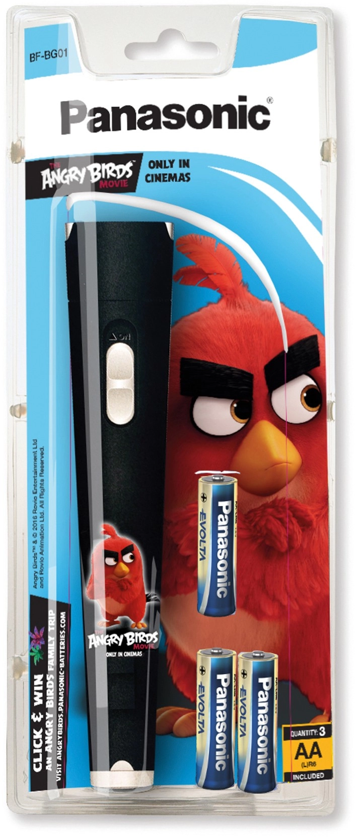 Panasonic lukturītis BF-BG01 Angry Birds 5410853057949