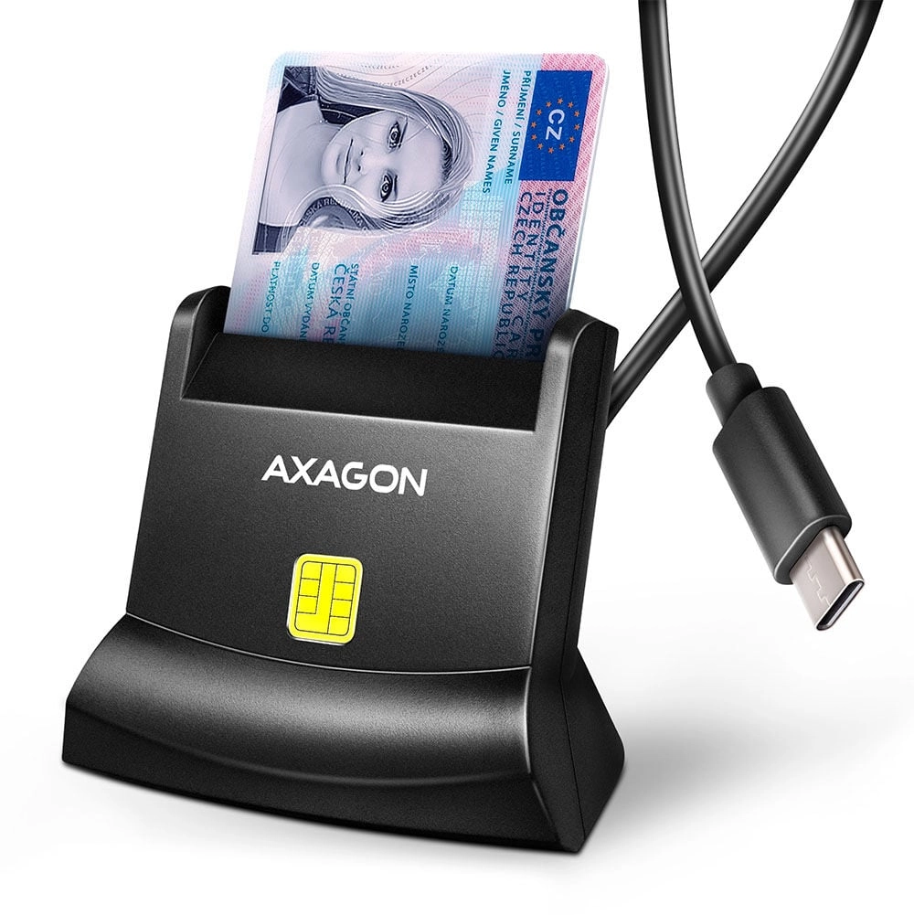 Axagon CRE-SM4NC USB-C Smart card StandReader