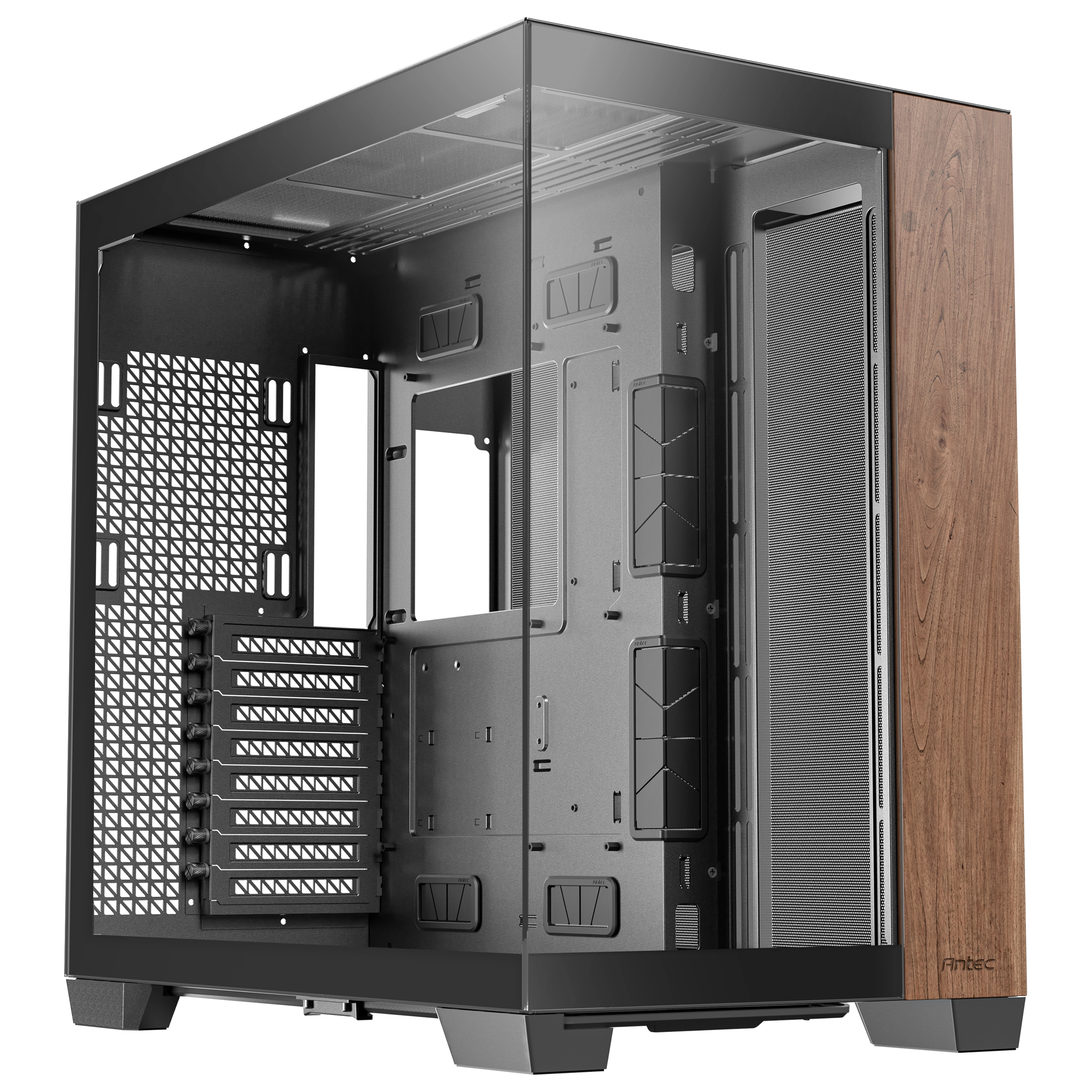 Antec C8 Wood Full Tower melns, koks