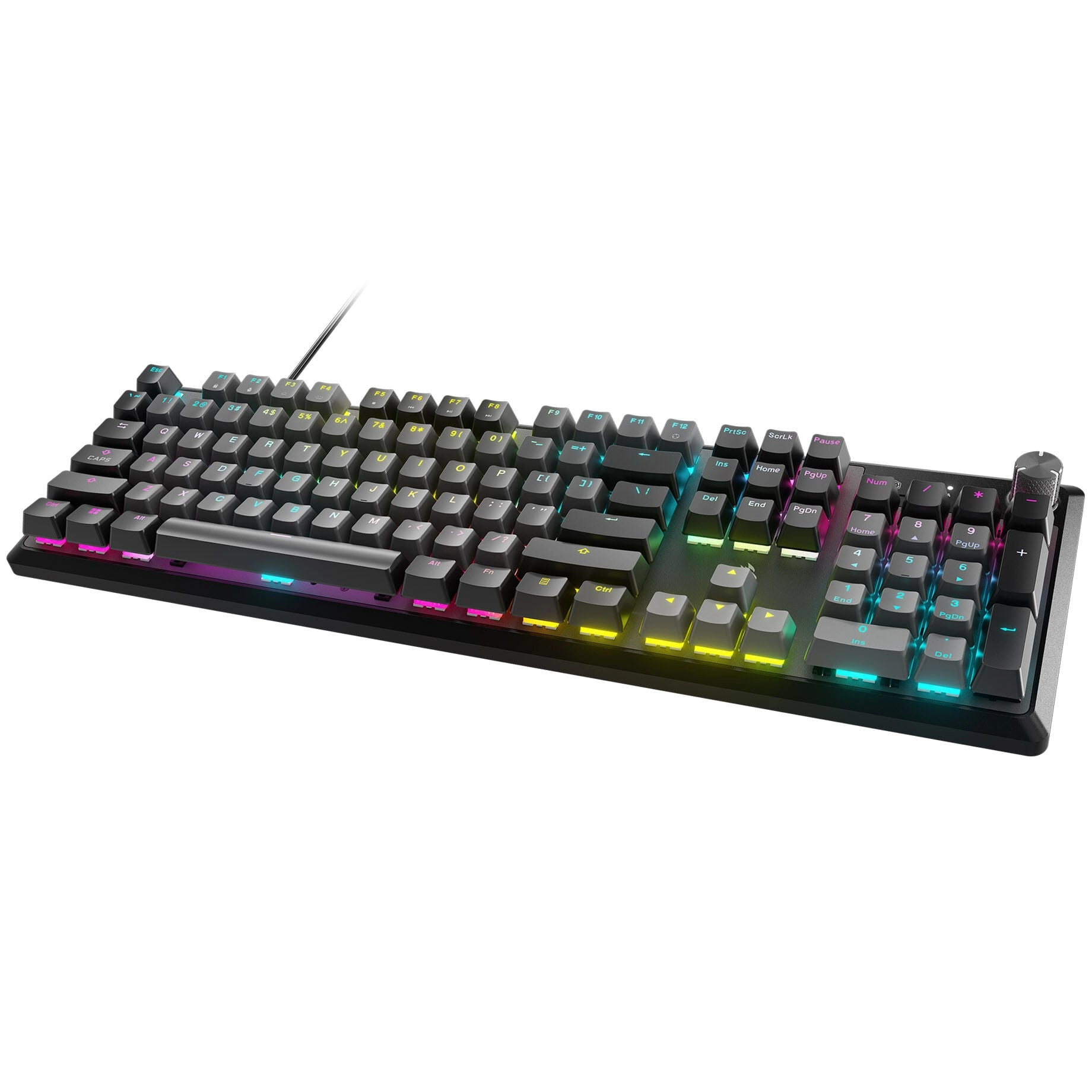Corsair K70 CORE RGB tastatūra Speļu USB QWERTZ Vācu Pelēks