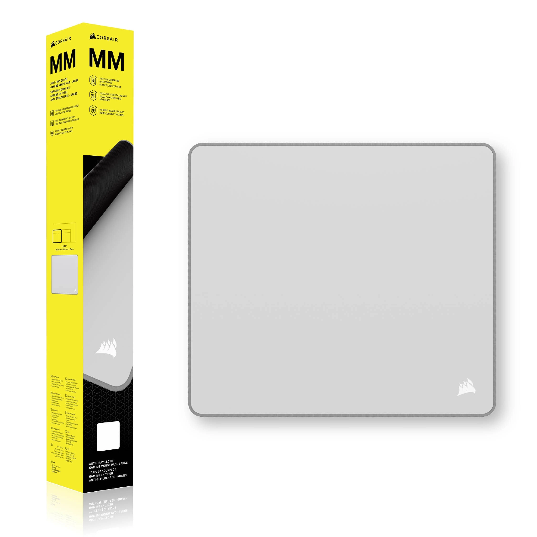 CORSAIR MM Gaming-Mauspad  Stoffoberfläche  Anti-Fray-Kanten -