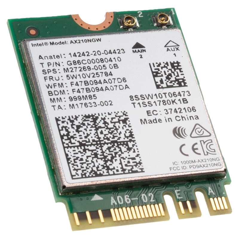 Intel Wi-Fi 6E AX210 Internal WLAN
