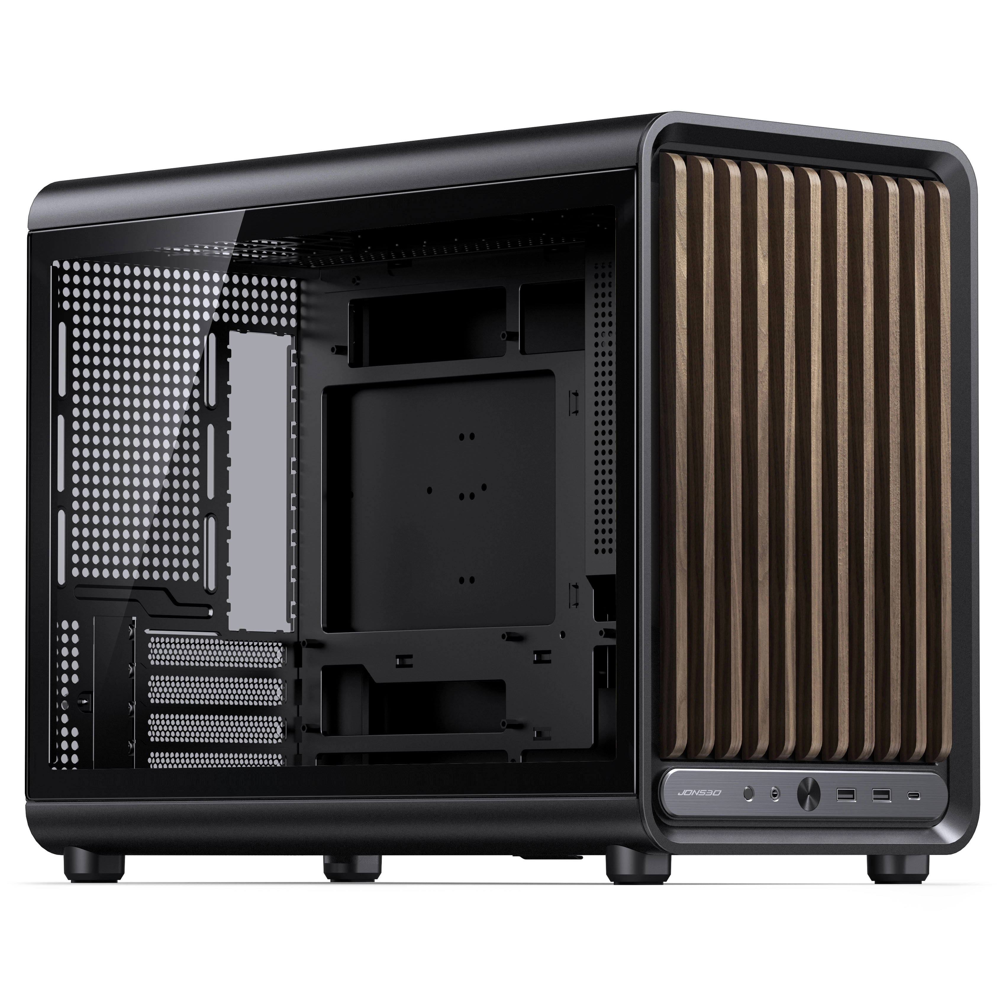 Jonsbo D33 Wood PC-Gehäuse  Micro-ATX Gehäuse