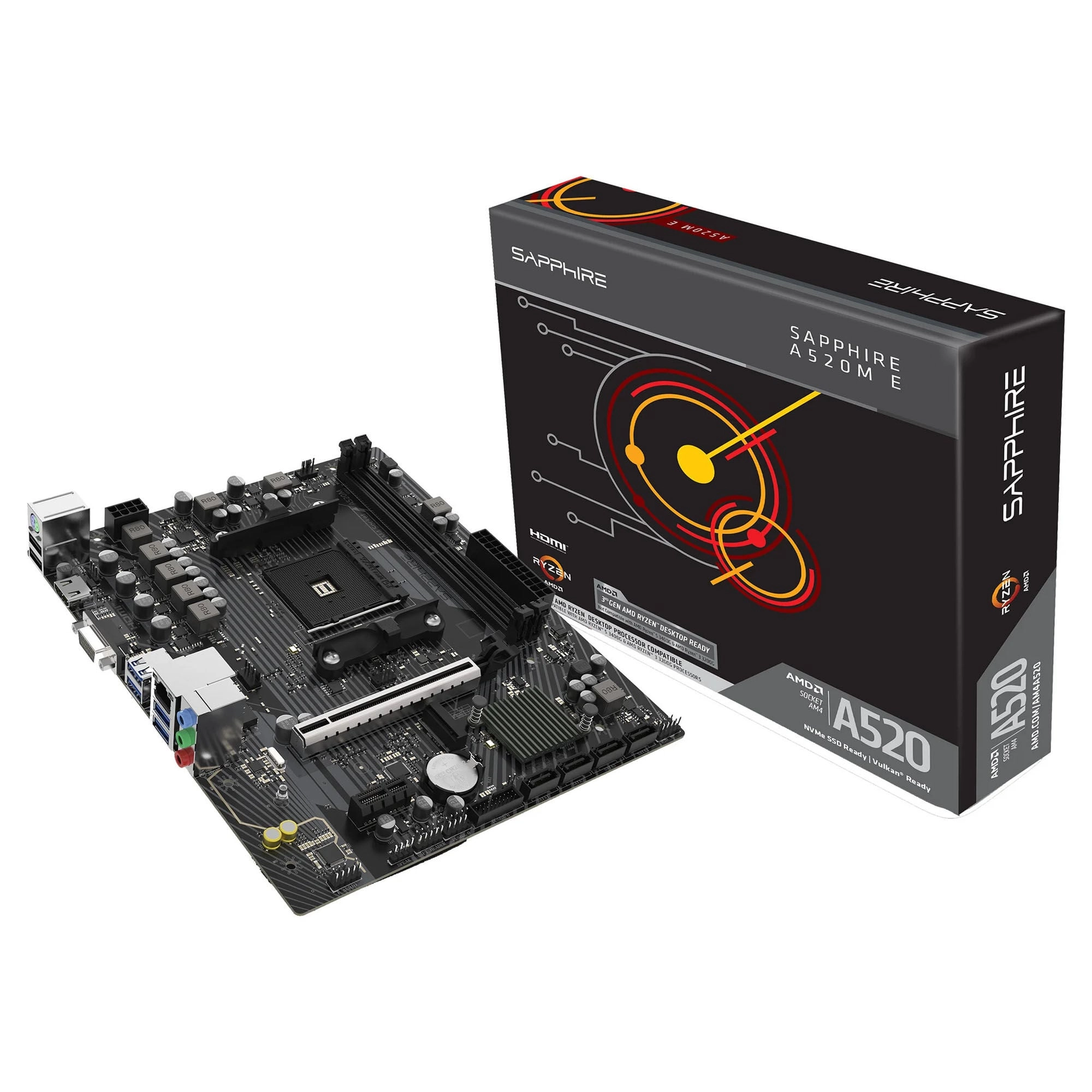SAPPHIRE A520M-E - Socket AM4 motherboard