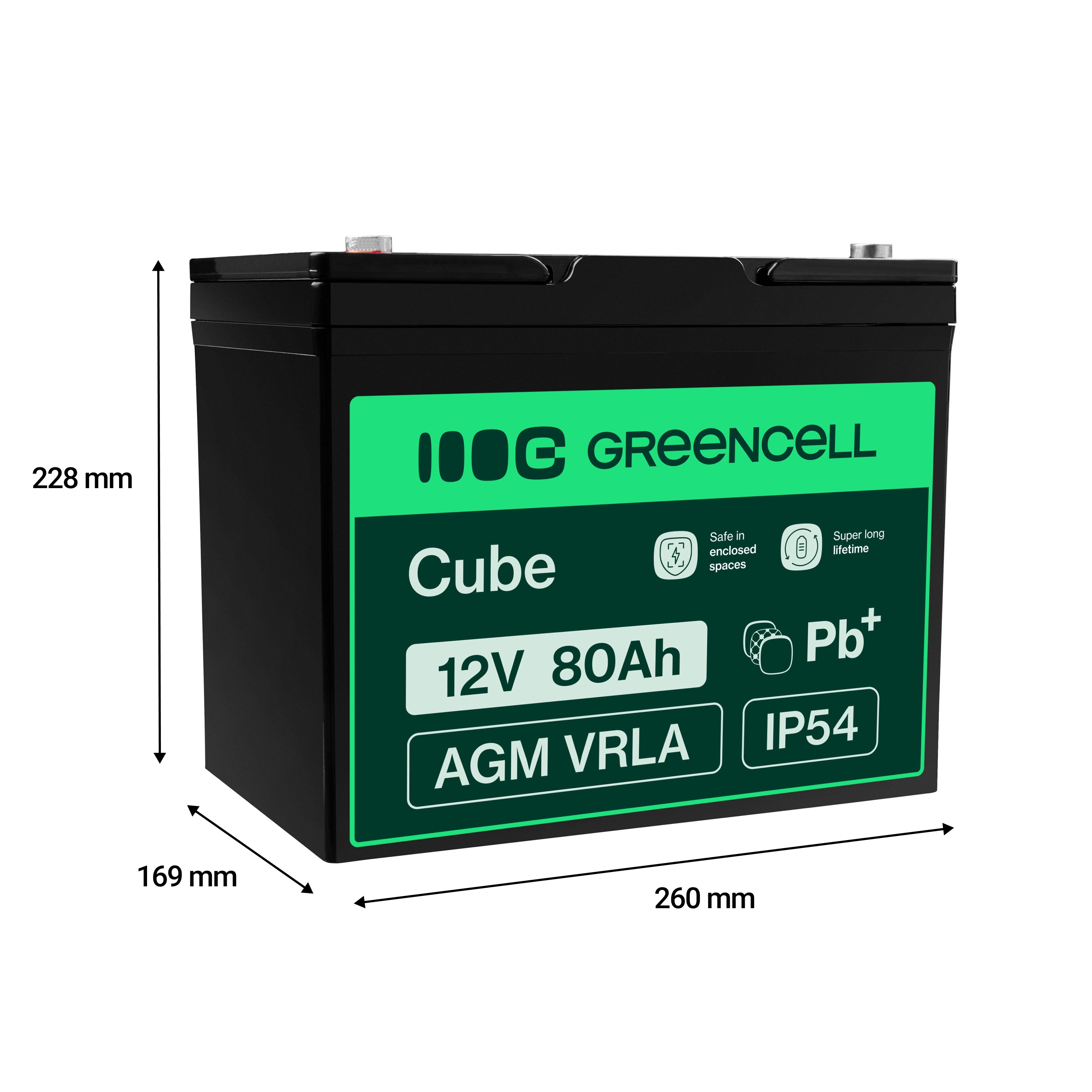 Green Cell AGM VRLA 12V 80Ah