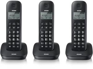 Brondi Gala Trio Cordless Telephone Black