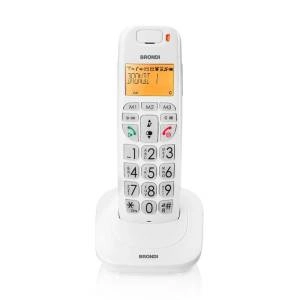 Brondi Bravo Bright White Cordless Telephone