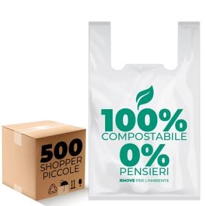 Small Biodegradable Shopper Bags 10g -