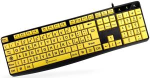 Techmade Wired Keyboard USB Yellow Keys