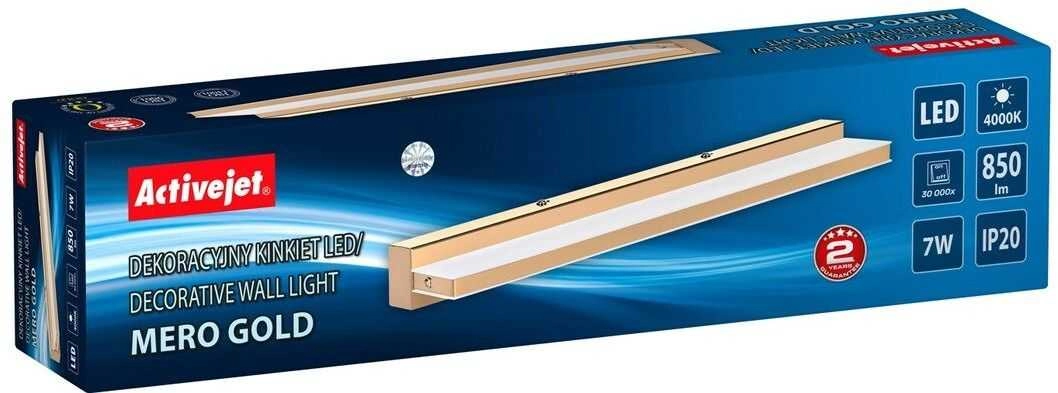 Activejet LED wall lamp AJE-MERO GOLD