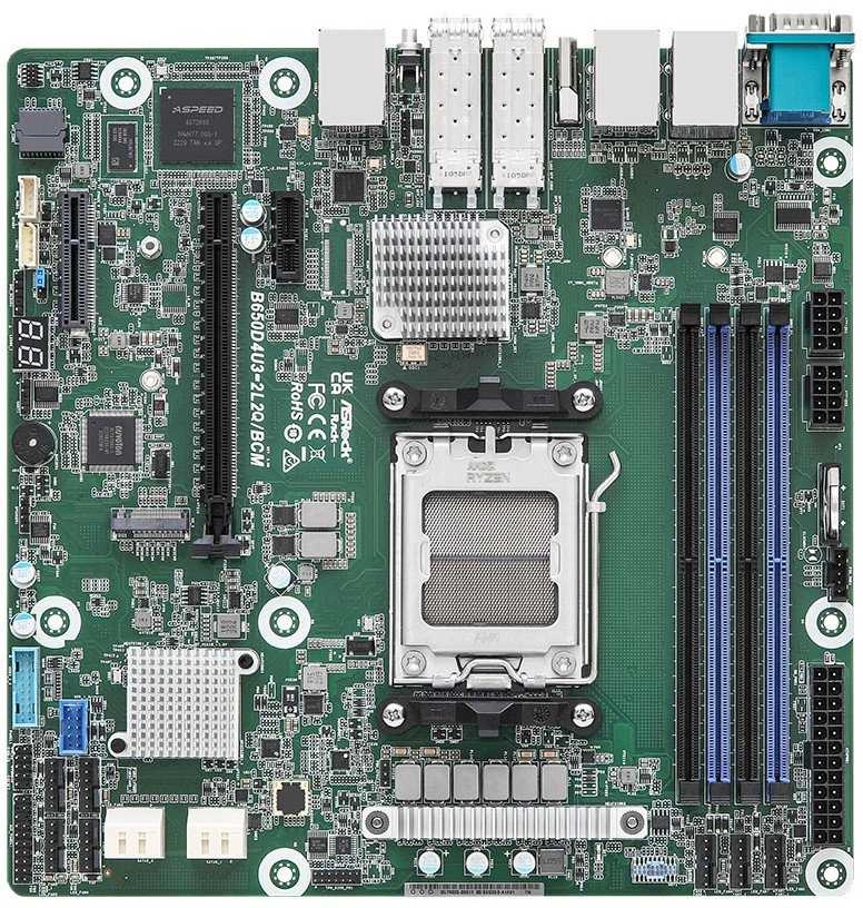 ASRock Mainboard B650D4U3-2L2Q/BCM micro-ATX Sockel AM5