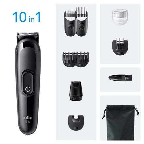 Braun AIO3560 hair trimmers/clipper Black 14