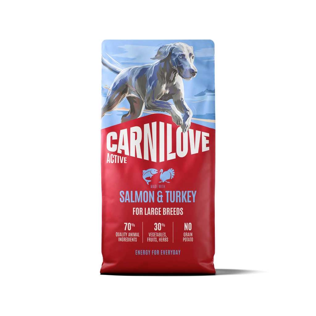 CARNILOVE ACTIVE DOG SALMONTURKEY AD. LARGE