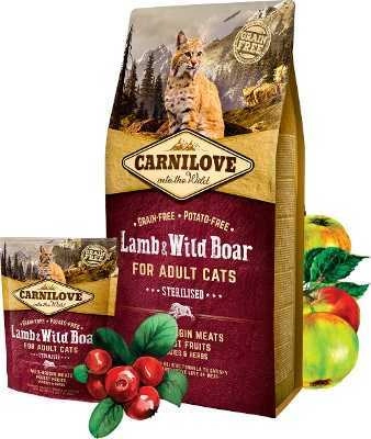 Carnilove 400g CAT STERILISED LAMB WILD
