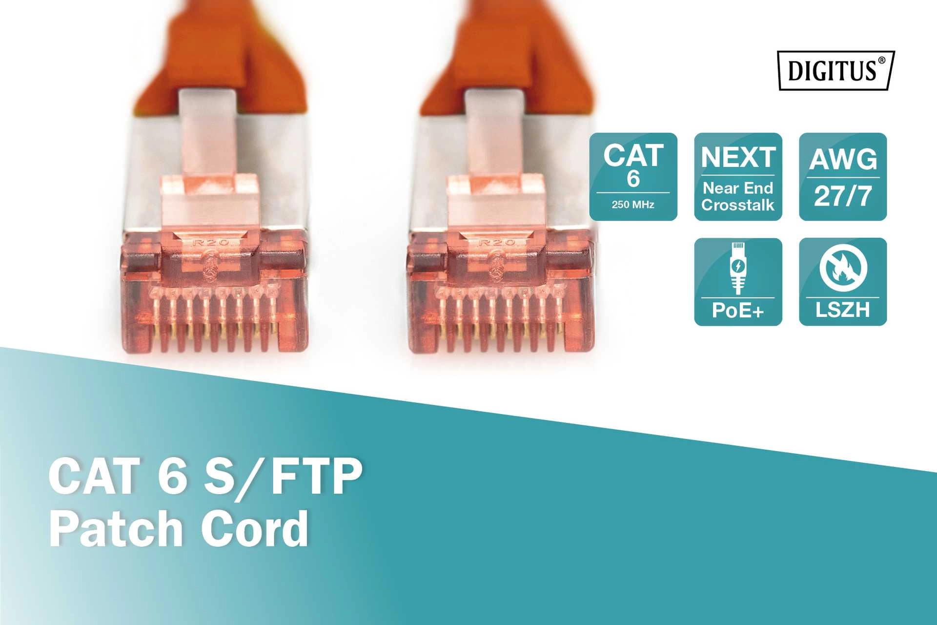DIGITUS patch cable Cat6 S/FTP 2xRJ45