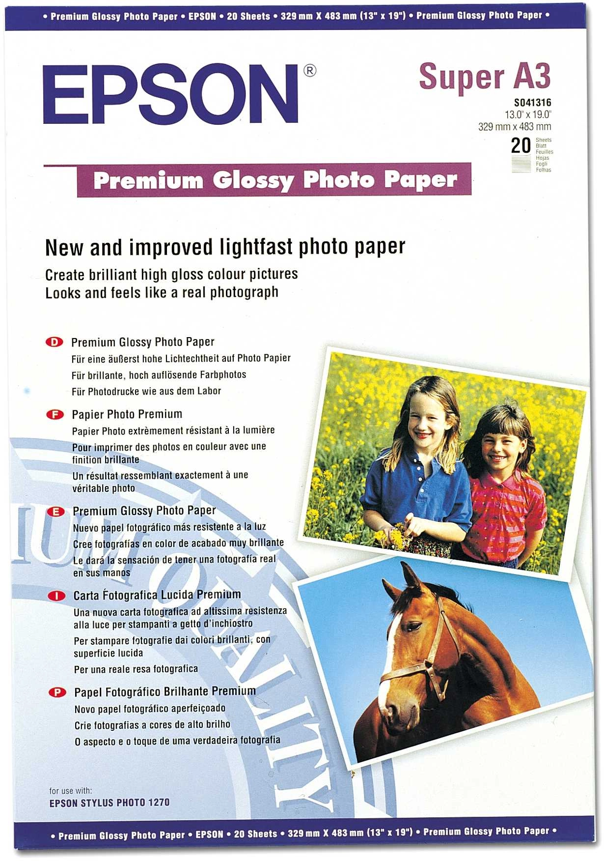 Epson Premium Glossy Photo Paper  DIN