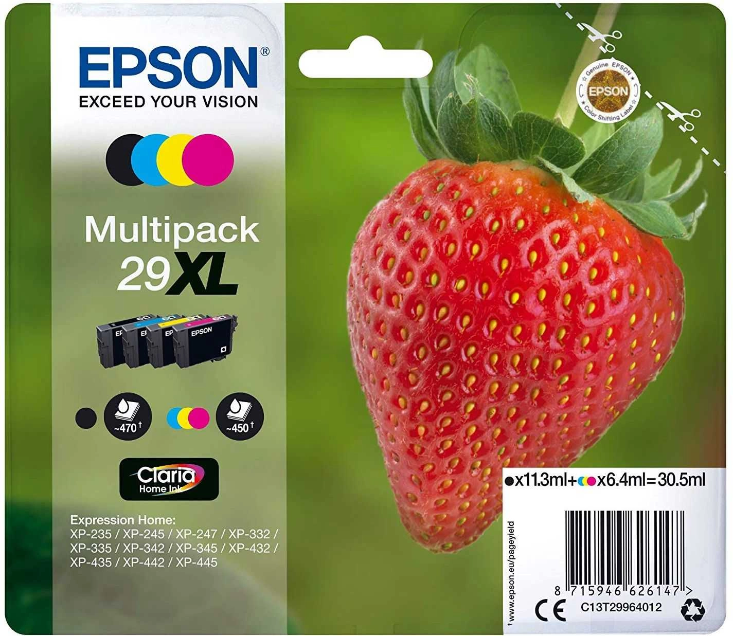 Epson Strawberry Multipack 4-colours 29XL Claria
