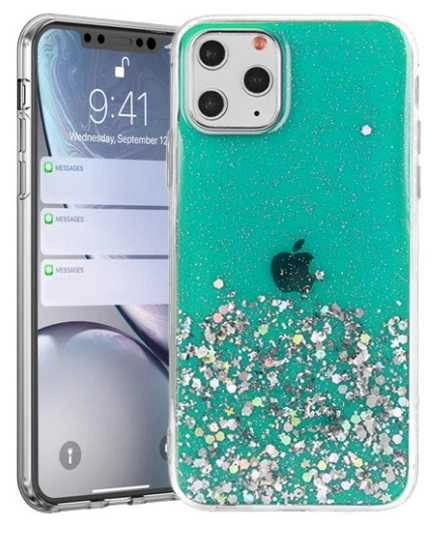 "Glue Glitter Silicone Case iPhone