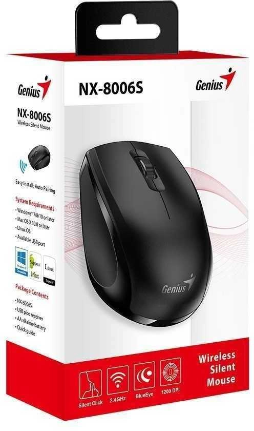 Genius NX-8006S/Office/Optical/Wireless USB/Black 31030024400 4710268259060