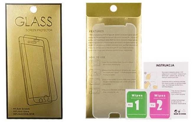 "Glass Gold Huawei Y5 /